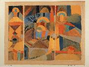 Paul Klee Temple Garden oil